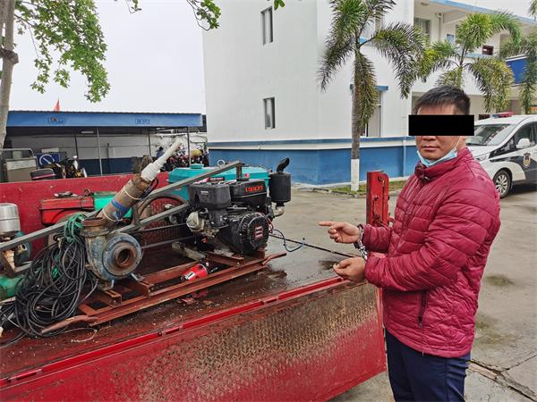陈某指认盗窃的抽水设备