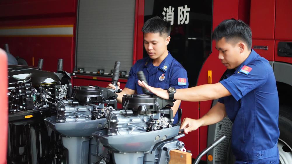 陵水消防提前部署全面动员 扎实做好台风“泰利”各项应急救援准备工作 (3)