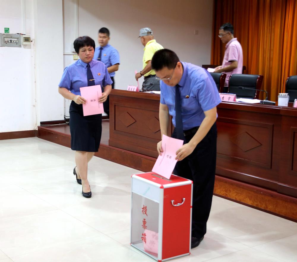 参会党员无记名投票2