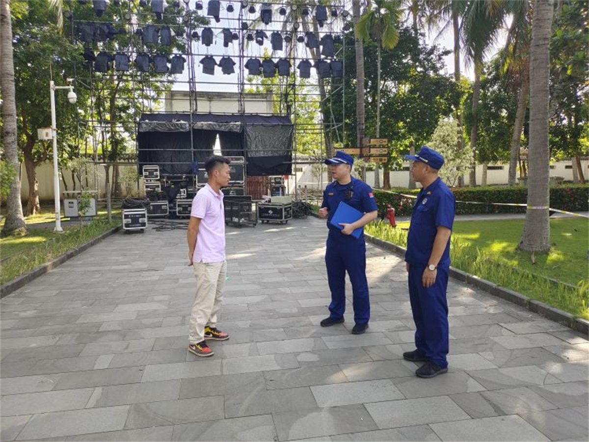 图片 海南儋州：儋州消防扎实做好海南省首届大中小学生诵读“东坡诗词”大赛消防安全工作  (2)