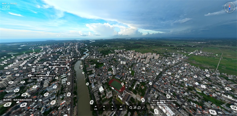 临高县临城镇城市全景（部分截图）